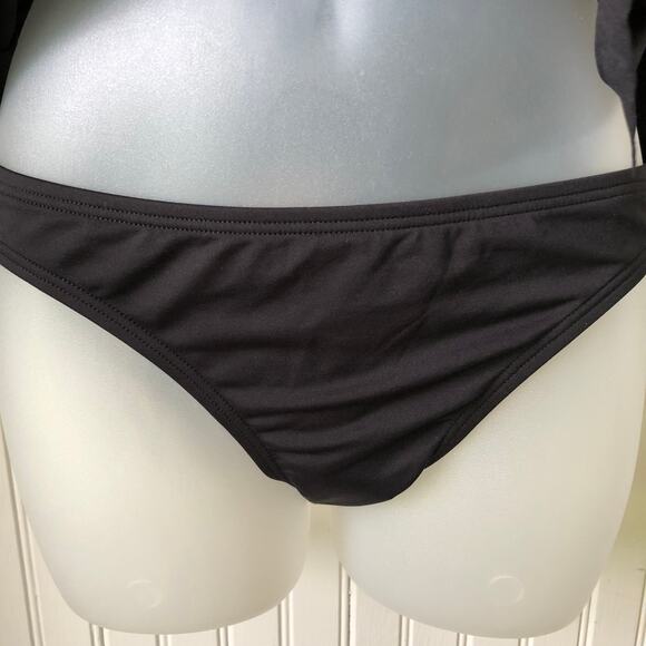 MICHAEL KORS Retail $152 Black Layered Tankini Bikini Bottom 2 Piece Size Small - Picture 4 of 8